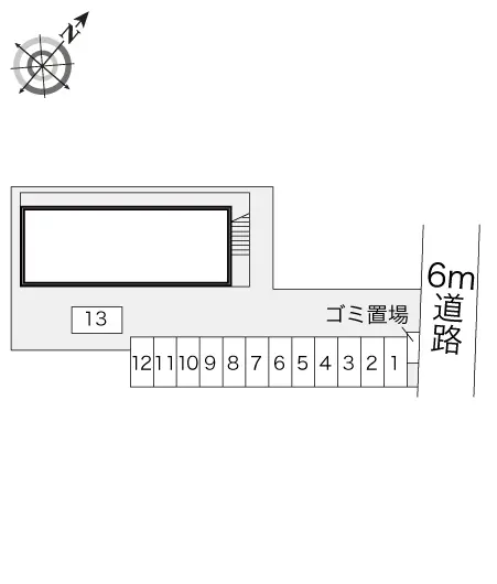 ★手数料０円★さいたま市北区吉野町　月極駐車場（LP）